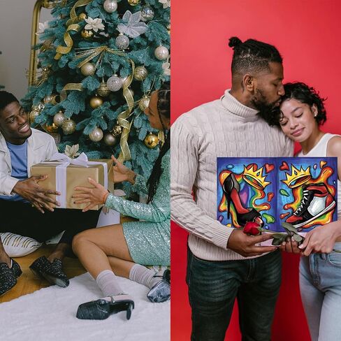 VALLSIP 2 Pack Canvas Painting Kit 8X10 Pre Drawn Canvas Couples Date Night in Kuwait