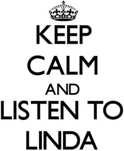 CafePress حافظ على هدوئك واستمع إلى أكواب Linda سعة 11 أونصة (325 مل) كوب قهوة من السيراميك in Saudi Arabia