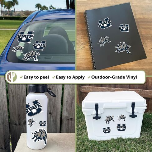 Desert Cactus Utah State University Sticker USU Aggies Sticker Vinyl Decals Laptop Water Bottle Car Scrapbook Sheet T1 (Type 1-1) in Saudi Arabia