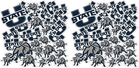 Desert Cactus Utah State University Sticker USU Aggies Sticker Vinyl Decals Laptop Water Bottle Car Scrapbook Sheet T1 (Type 1-1) in Saudi Arabia