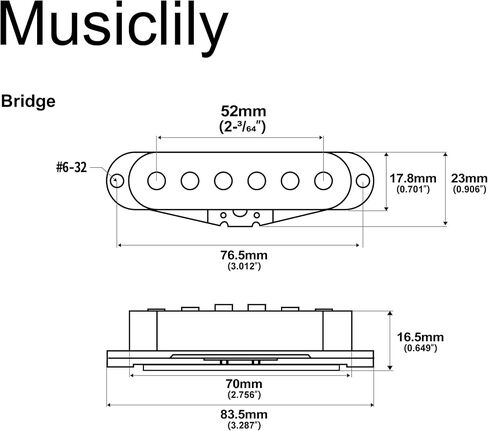 Musiclily Pro ST-50S Staggered Alnico 5 Single Coil Neck Middle Bridge Pickups Set for Strat Style Electric Guitar, Cream in Saudi Arabia