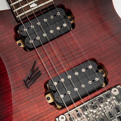 براغي خشبية من Musiclily Ultra Metric M2.5x25mm من الفولاذ المقاوم للصدأ للتركيب على شكل نصف خيط فيليبس للجيتار الكهربائي، أسود (مجموعة من 10) in Saudi Arabia