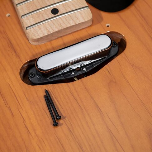 براغي خشبية من Musiclily Ultra Metric M2.5x25mm من الفولاذ المقاوم للصدأ للتركيب على شكل نصف خيط فيليبس للجيتار الكهربائي، أسود (مجموعة من 10) in Saudi Arabia