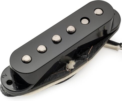 Musiclily Pro ST-50S Staggered Alnico 5 Single Coil Neck Middle Bridge Pickups Set for Strat Style Electric Guitar, Cream in Saudi Arabia