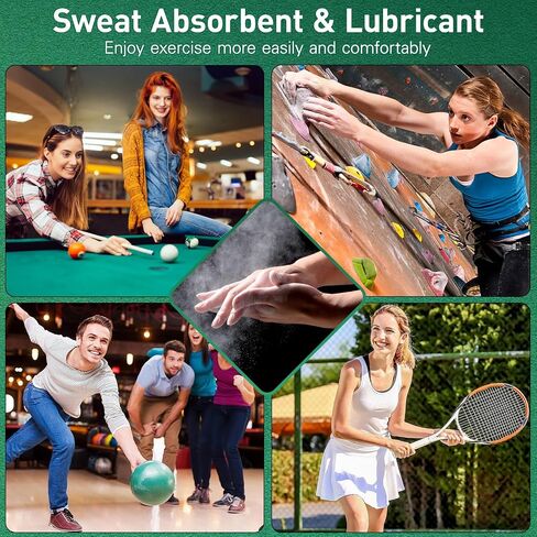 4pcs pack billiard talc powder bags مسحوق اليد الجاف المحمولة للبلياردو الرطوبة الذين يمتصون التلك الحقيبة الآمنة سهلة تحمل قبضة محسنة in Kuwait