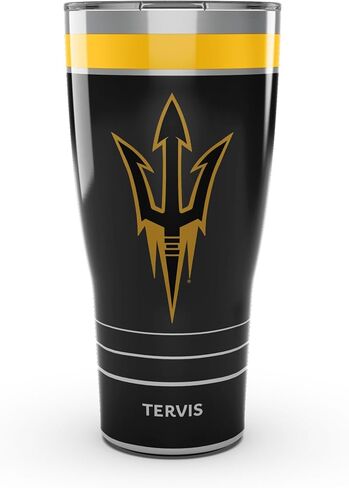 Tervis Traveler Arizona State Sun Devils - كوب سفر معزول ثلاثي الجدران للعبة ليلية يحافظ على المشروبات باردة وساخنة، 30 أونصة، من الفولاذ المقاوم للصدأ in Saudi Arabia