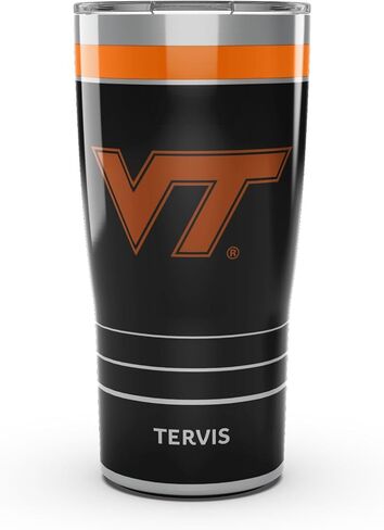 Tervis Traveler Virginia Tech Hokies - كأس سفر معزول ثلاثي الجدران للعبة ليلية يحافظ على المشروبات باردة وساخنة، 20 أونصة، من الفولاذ المقاوم للصدأ in Saudi Arabia