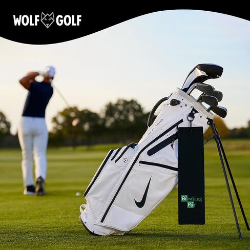 مناشف Wolf Golf - قد يكون معكم المناشف الجولف - ملحقات الجولف للرجال - هدايا الجولف للرجال - منشفة غولف مضحكة. in Kuwait