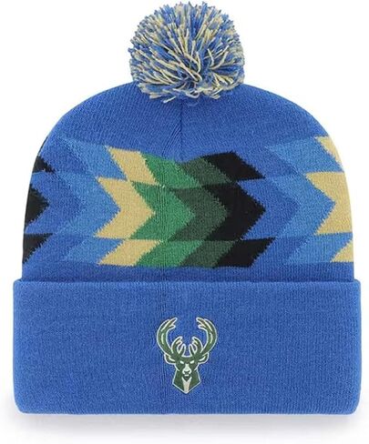 47 City Edition Script Northward Fashion Cuff Beanie Hat مع POM - قبعة شتوية متماسكة بأساور NBA in Kuwait