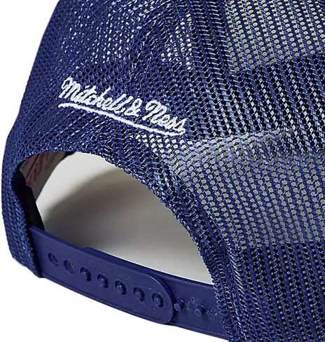 قبعة سائق الشاحنة الأمامية من Mitchell & Ness LA Los Angeles Dodgers Airbrush Foam Front، قبعة قابلة للتعديل باللون الأزرق الملكي in Saudi Arabia