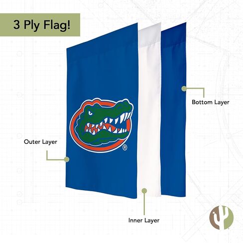 Desert Cactus University of Florida UF Garden Flag – 19 x 12 inch Florida Gators Banner, For Outdoor Display and Events (Design D) in Saudi Arabia