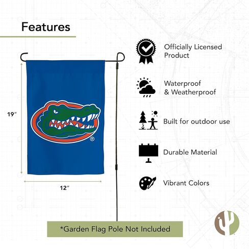 Desert Cactus University of Florida UF Garden Flag – 19 x 12 inch Florida Gators Banner, For Outdoor Display and Events (Design D) in Saudi Arabia