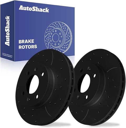 AutoShack Brake Rotors Front Brake Rotor Replacement Kit for 2006-2011 Hyundai Accent 2005-2011 Kia Rio 2006-2011 Rio5 1.6L FWD R41434PR in Saudi Arabia