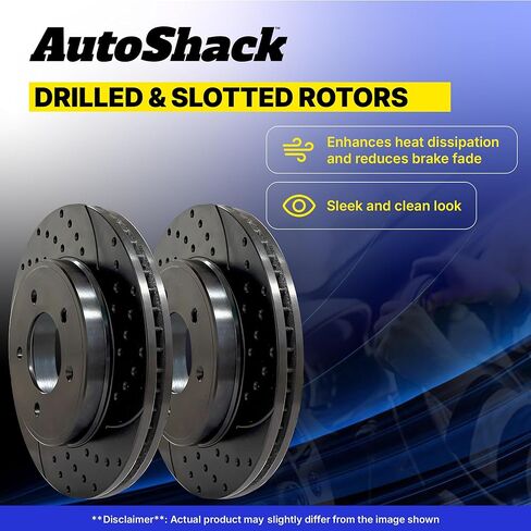 AutoShack Brake Rotors Front Brake Rotor Replacement Kit for 2006-2011 Hyundai Accent 2005-2011 Kia Rio 2006-2011 Rio5 1.6L FWD R41434PR in Saudi Arabia