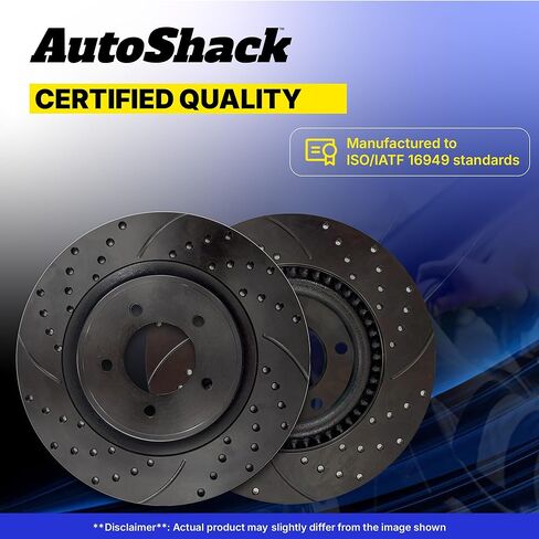 AutoShack Brake Rotors Front Brake Rotor Replacement Kit for 2006-2011 Hyundai Accent 2005-2011 Kia Rio 2006-2011 Rio5 1.6L FWD R41434PR in Saudi Arabia