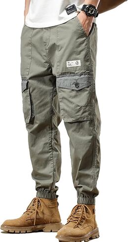 XYXIONGMAO Functional Sweatpants Cargo Tactical Techwear Harem Pants Hip Hop Slacks Streetwear Joggers Overalls for Men in Saudi Arabia