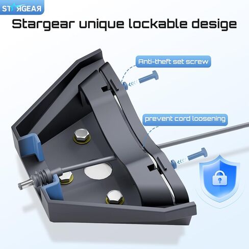 Starlink Mini Mount, Anti-Theft Tube Aluminum Alloy Bar Mount with Secure Lock Fits Round Rail Diameter 0.87'' 1'' 1.25'', Starlink Mini Accessories for Car Roof Rack, RV, Yacht Railing in Saudi Arabia