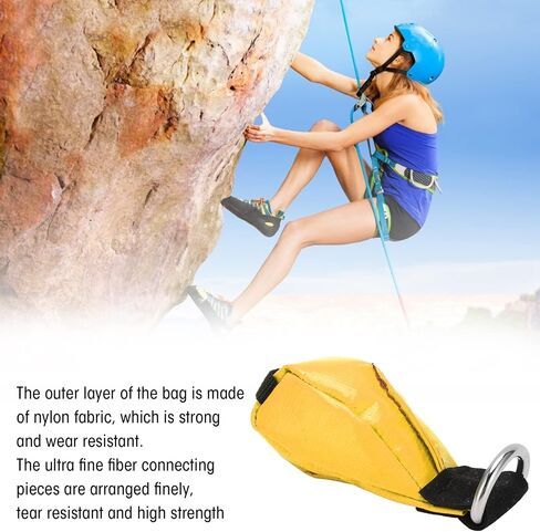 Throw Weight Bag Multipurpose Nylon Throwing Rope Sandbag for Outdoor Tree Climbing Rock Climbing Cave Exploration Stainless Steel Ring Lightweight Durable in Saudi Arabia