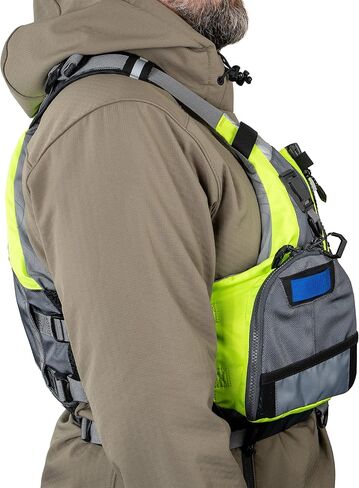 BLUESTORM Keyhole Life Jacket for Adults | US Coast Guard (USCG) Approved Type 2 Basic Universal Foam Life Vest Preserver (PFD) in Orange in Kuwait