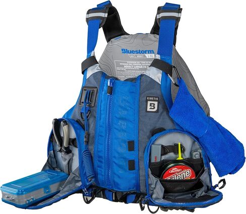 BLUESTORM Keyhole Life Jacket for Adults | US Coast Guard (USCG) Approved Type 2 Basic Universal Foam Life Vest Preserver (PFD) in Orange in Kuwait