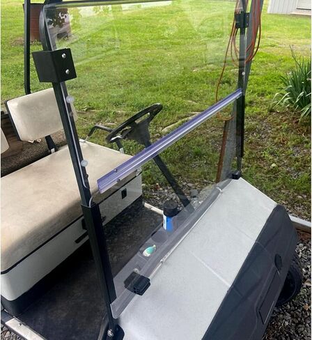 HECASA Front Windshield Compatible with 1986-1994.5 EZGO Marathon Golf Cart Folding Golf Cart Windscreen (Tinted) in Saudi Arabia