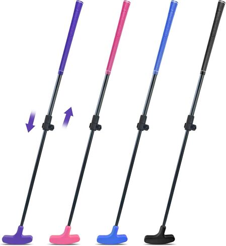 KOFULL Kids Putter, Mini Golf Putter Adjustable to Perfectly Height, Golf Putters Easy to Use, Two-Way Putters for Right or Left Handed, Golf Putter for Men Adult Junior, Kids Golf Clubs 2 Packs in Kuwait
