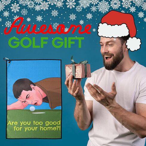 Zeety Funny Golf Tile - 16 "× 24" ميكروفيات ميكروفيوم مع حامل مقطع لأكياس الجولف - إكسسوارات الجولف والهدايا للرجال والنساء (فقط اضغط عليه) in Kuwait