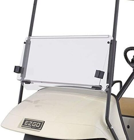 EZGO TXT 1995-2013 Clear Fold Down Impact Resistant Windshield for EZGO TXT Golf Carts in Saudi Arabia