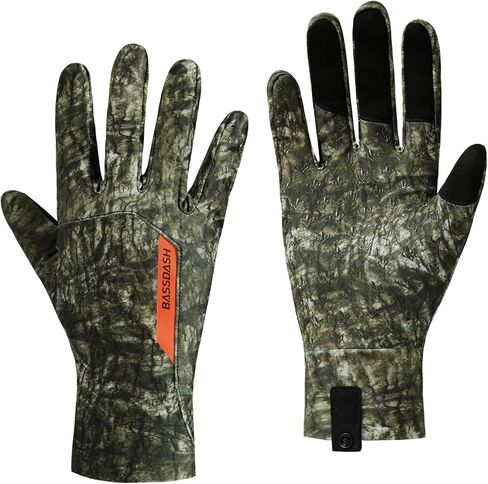 BASSDASH Camo Hunting Gloves Touchscreen Lightweight Glove for Warm Weather Turkey Fishing Outdoor Activities HG08 in Kuwait