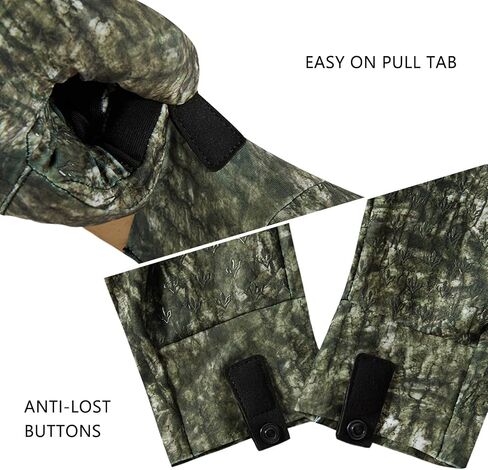 BASSDASH Camo Hunting Gloves Touchscreen Lightweight Glove for Warm Weather Turkey Fishing Outdoor Activities HG08 in Kuwait