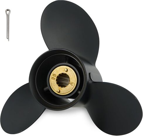 Upgrade OEM Aluminum Boat Outboard Propeller for Mercury Engines 10x17 11 3/8x12 10 1/2x13 30HP 35HP 40HP 45HP 50HP 55HP 60HP 70HP,13 Spline Tooth,RH in Kuwait