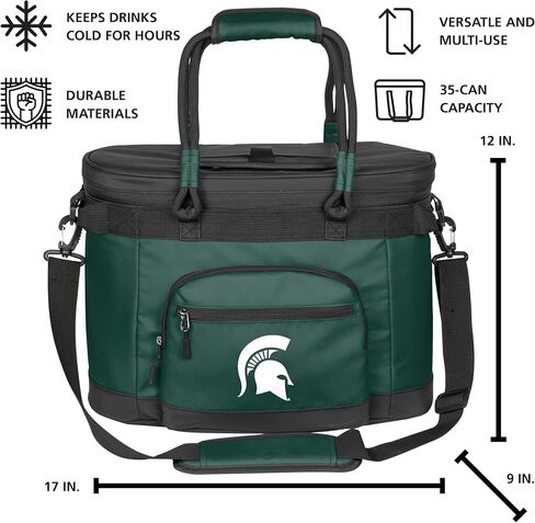العلامات التجارية الشعار NCAA Flex -Can Cooler-بطانة تسرب محققة للحرارة ، يبقى باردًا لساعات ، حزام كتف قابل للتعديل-رائع للخلع والنزهات in Kuwait