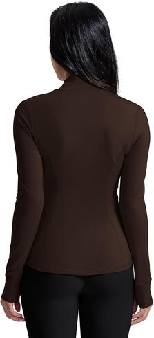 AVGO Womens Running Jackets Lightweight Slim Fit Workout Jacket Zip Up Athletic Track Gym Tops with Pockets & Thumb holes in Kuwait