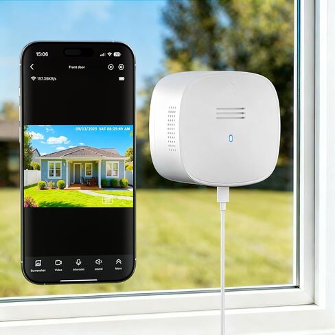 عبوتان من كاميرا النافذة بدقة 3 ميجابكسل 2 كيه، كاميرات نافذة للرؤية الليلية الملونة SpectraVivid AI لأمن المنزل، 2.4 جيجا و5 جيجا واي فاي، صفارة إنذار للكشف عن الأشخاص والحركة، صوت ثنائي الاتجاه، تسجيل 24/7، تثبيت سريع سهل in Kuwait