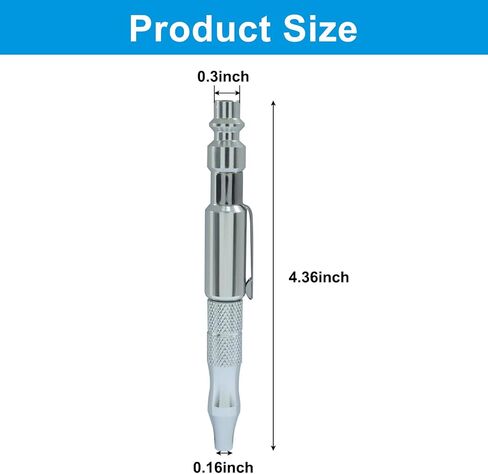 2pcs Adjustable Pocket Air Blow Gun, 4.36inch | Type Plug "M" 1/4 Inches Quick Plug, Dust Cleaning, Air Tool Parts and Accessories in Saudi Arabia