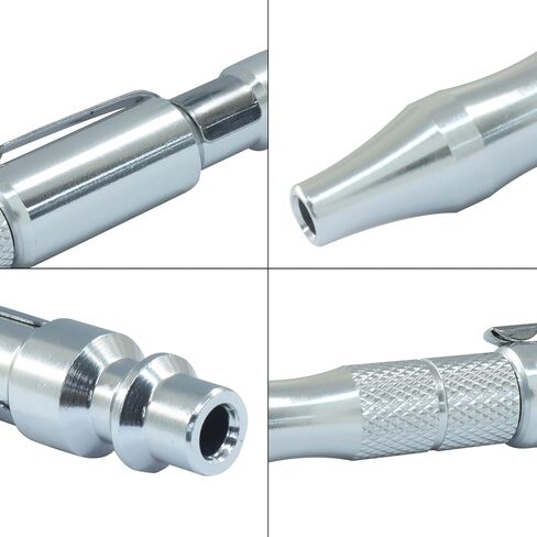 2pcs Adjustable Pocket Air Blow Gun, 4.36inch | Type Plug "M" 1/4 Inches Quick Plug, Dust Cleaning, Air Tool Parts and Accessories in Saudi Arabia