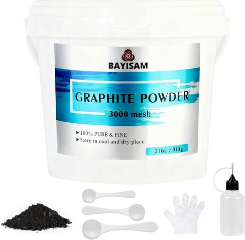 Pure Graphite Powder,3000 Mesh Microfine Dry Graphite Powder Lubricant for Locks, Bearings,Reels,Sketches, Paintings (18oz/510g) in Saudi Arabia
