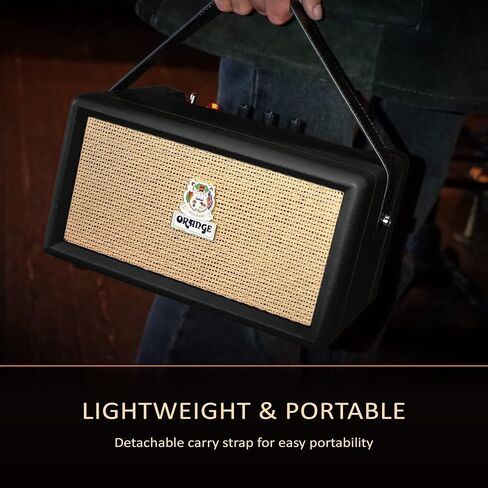 Orange Box - مكبر صوت بلوتوث المحمول الذي يقدم صوت صوت استوديو ، نطاق 15 مترًا ، طاقة RMS 50W ، عمر بطارية طويل ، iOS و Android Connectivity - رائع للحرزات والمهرجانات والشواء والأعياد in Saudi Arabia