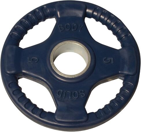 Body-Solid Colored Rubber Grip Olympic Plates (Blue) - 35 lb pair in Kuwait