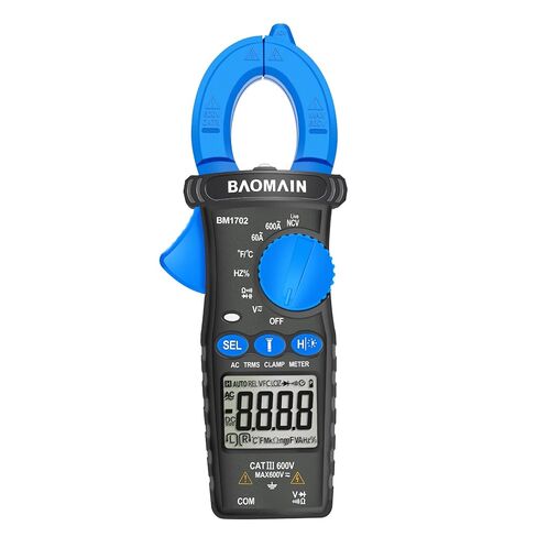 Baomain AC Digital Clamp Meter, 4000 Counts Multipurpose Clamp Meter for AC Current, AC/DC Voltage, Diode, Resistance, Continuity Test, NCV, Live Wire Test, BM1701 in Kuwait