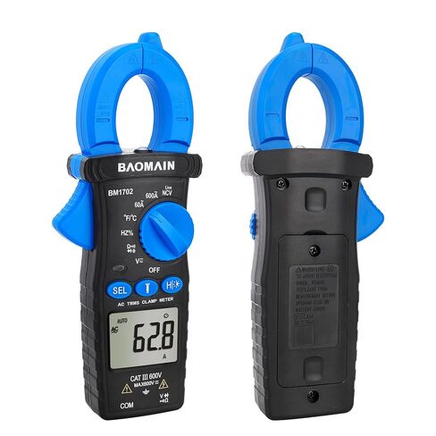 Baomain AC Digital Clamp Meter, 4000 Counts Multipurpose Clamp Meter for AC Current, AC/DC Voltage, Diode, Resistance, Continuity Test, NCV, Live Wire Test, BM1701 in Kuwait