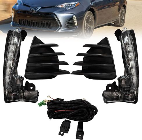Fog Lights Compatible With 2013 2014 2015 RAV4 Front Bumper Lights Halogen Bulbs with Switch and Harness Clear Lens Left Driver and Right Passenger Side in Kuwait