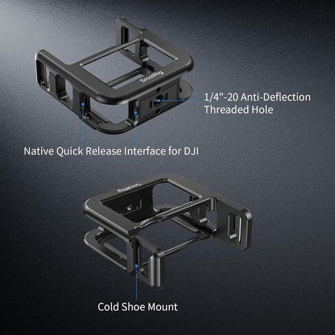 SmallRig Half Cage for DJI Osmo Nano, with a 1/4"-20 Threaded Hole/Quick Release Mount for DJI/Cold Shoe Mount in Saudi Arabia