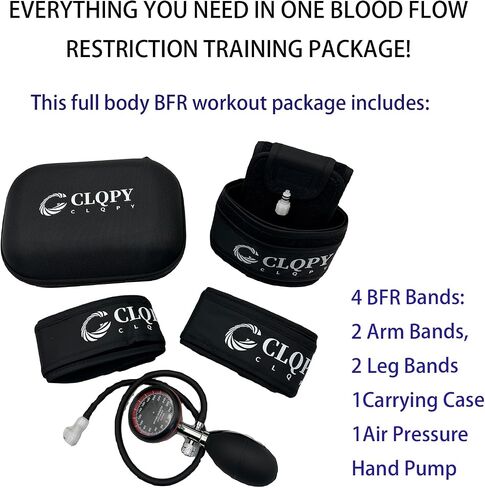 BFR Training System – Blood Flow Restriction Bands for Occlusion Training, Gym Venous Restriction, Muscle Strength & Growth Hormone Stimulation for Men and Women Fitness Workouts in Saudi Arabia