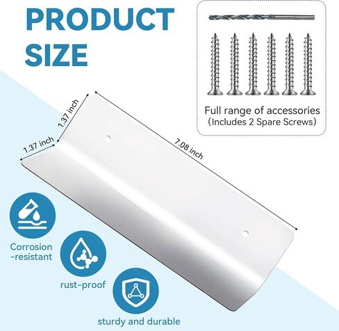 2 PCS DARAGE DOOR MOUSE GUARD - GARAGE DOOR SEAL SEAL SEAL مقاوم للصدأ - كتل التثبيت لمرة واحدة الفئران/الثعابين/الأوراق/الرطوبة - الخدمة الثقيلة للاستخدام السكني والتجاري in Kuwait