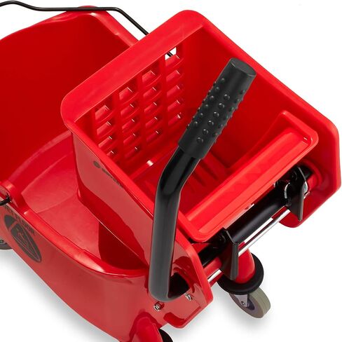 Dryser Commercial Mop Bucket with Side Press Wringer, 26 Quart, Yellow in Saudi Arabia