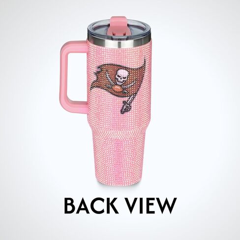 شركة الذاكرة مرخصة رسميًا في لعبة NFL Day Tumbler - 40oz من الفولاذ المقاوم للصدأ معزول مزدوج الكأس بلينغ مع شعار الفريق ، و NFL SPORTS TRAVER in Saudi Arabia