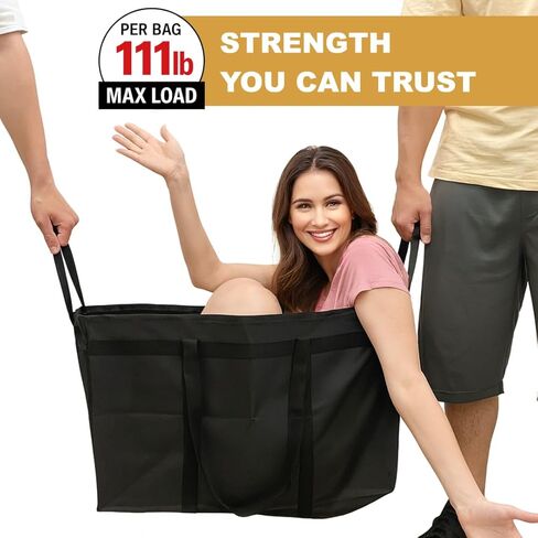 حقيبة توصيل الطعام المعزولة XXXL - أكياس بقالة برودة حرارية قابلة لإعادة الاستخدام لتموين Doordash ، حاملة البيتزا ، الأحداث ، تحافظ على الطعام البارد/الساخن متجمدًا أو أكثر دفئًا للسفر/التسوق ، التجاري (الأسود ، 1pk) in Kuwait