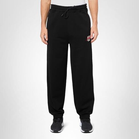 HUGO Men's Script Stack Logo Cotton Sweatpants in Saudi Arabia