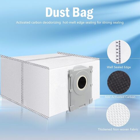 23pcs قطع غيار استبدال ecovacs deebot x8 pro omni/yeedi s14 بالإضافة إلى robot facuum accessories kit: 1 الفرشاة الرئيسية ، وسادات ممسحة 2 الأسطوانة ، 6 مرشحات ، 6 فرش جانبية ، 6 أكياس غبار ، 2 أدوات in Saudi Arabia